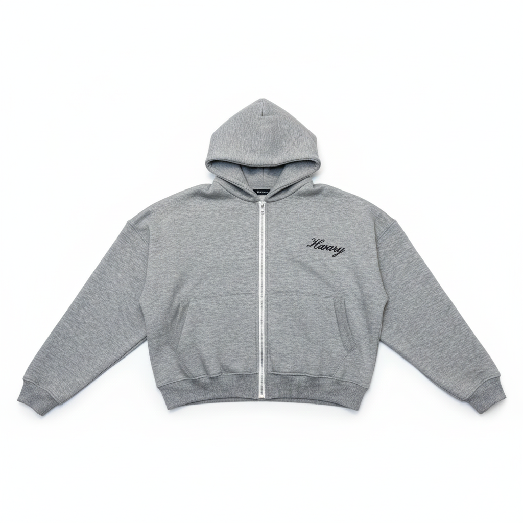 Hwary zip-up hoodie